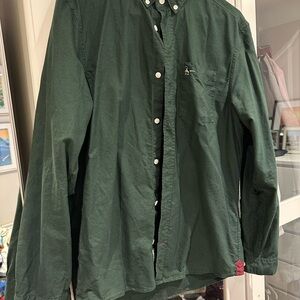 Jack Wills Forest Green Button-Down Shirt
